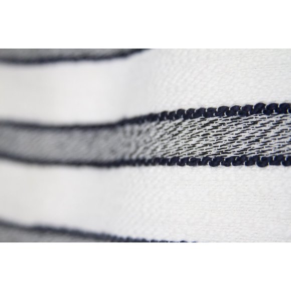 CALVIN KLEIN STRIPED PENCIL SKIRT WHITE AND NAVY - Picture 3 of 11